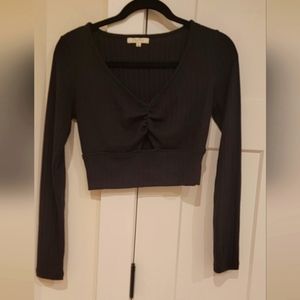 Brand new never worn , no tags. Z supply ribbed cut out cropped shirt